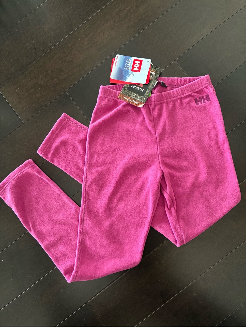 Helly Hansen Jr Daybreaker Tights Magenta Fleece Leggings
